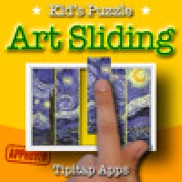 Kid's art puzzle: sliding slices!