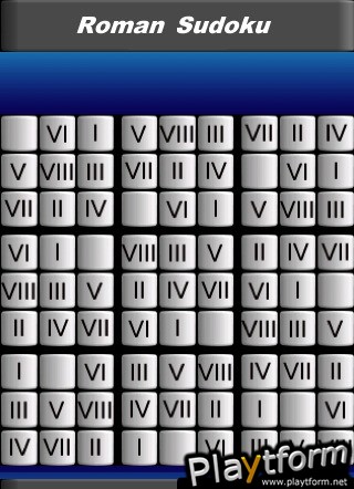 aaah! a Roman CSudoku (iPhone/iPod)