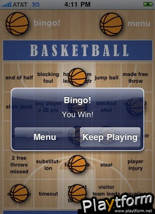 Basketball Bingo (iPhone/iPod)