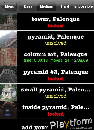 aQ's Slider Puzzle: the Maya (iPhone/iPod)