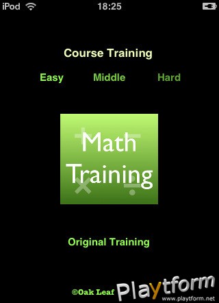 Math Training English ver (iPhone/iPod)