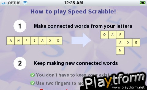 Speed Scrabble (iPhone/iPod)