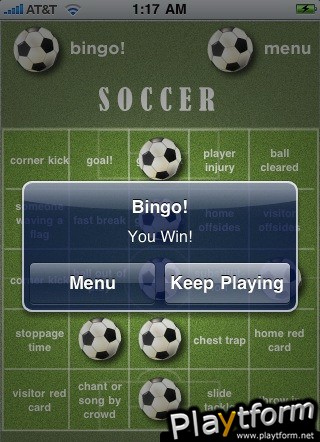 Soccer Bingo (iPhone/iPod)