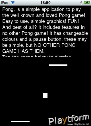 Pong - Reinvented (iPhone/iPod)