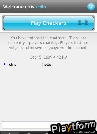 Checkers Online by PlayMesh (iPhone/iPod)