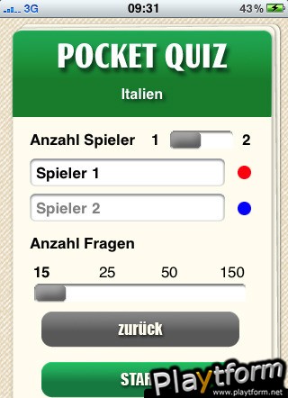 Pocket Quiz: Italien (iPhone/iPod)