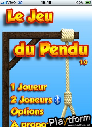 Le Jeu du Pendu (French Hangman with Bluetooth) (iPhone/iPod)