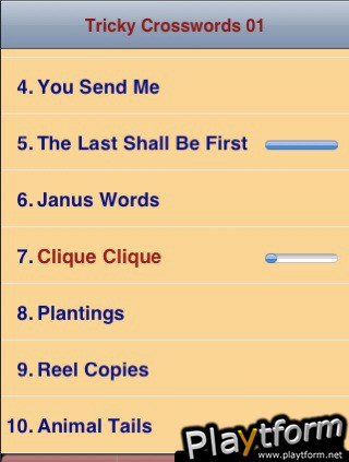 Tricky Crosswords 01 (iPhone/iPod)
