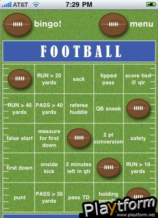 Football Bingo (iPhone/iPod)