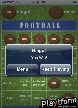 Football Bingo (iPhone/iPod)