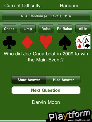 Main Event Poker Trivia (iPhone/iPod)