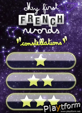 My first french words: Constellations (iPhone/iPod)