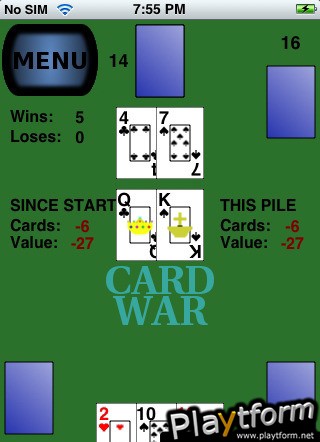 2 Card War (iPhone/iPod)