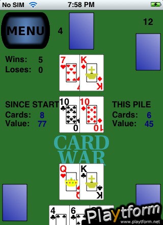 2 Card War (iPhone/iPod)