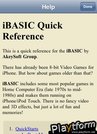 iBASIC (iPhone/iPod)