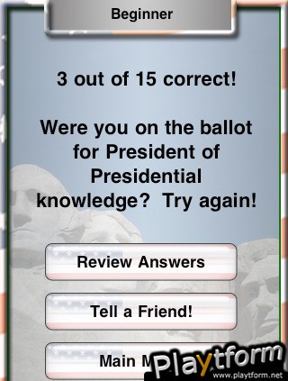 Ask Me Again Trivia: USA Presidents Edition (iPhone/iPod)