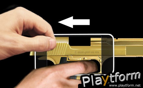 AAA rgDesert Eagle 50AE Gold : Real Guns (iPhone/iPod)