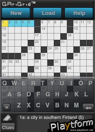 GAriGrid Crosswords (iPhone/iPod)