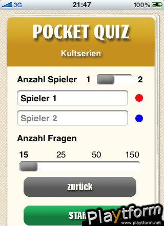 Pocket Quiz: Kultserien (iPhone/iPod)