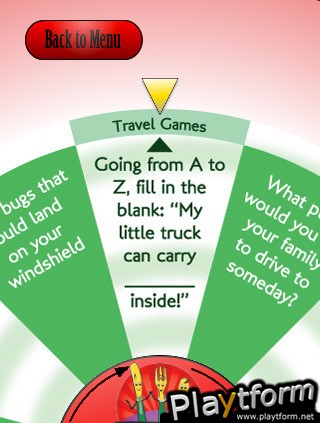 Family Travel Game (iPhone/iPod)