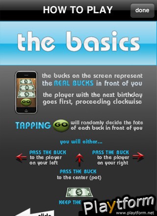 Pass The Buck (iPhone/iPod)