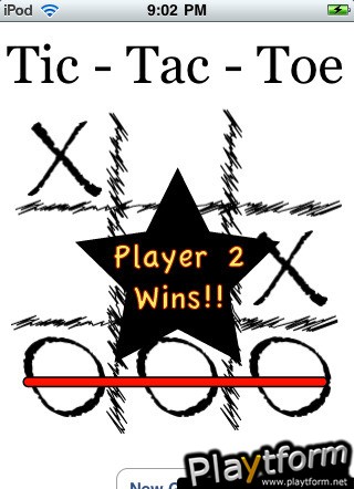 Tic-Tac-Toe 3-in-a-row (iPhone/iPod)