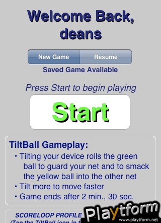 TiltBall (iPhone/iPod)