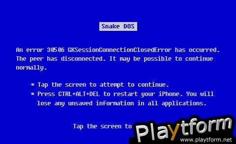 Snake DOS (iPhone/iPod)