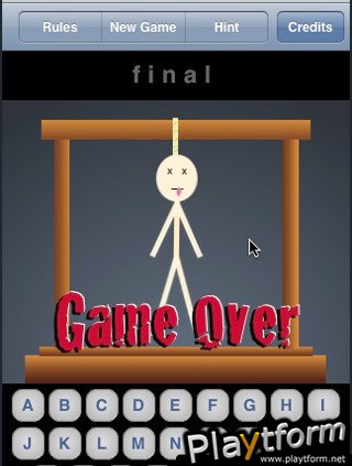 Hangman: Do Or Die (iPhone/iPod)