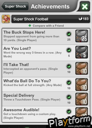 Super Shock Football (iPhone/iPod)