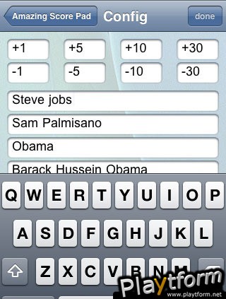 Amazing Score Pad (iPhone/iPod)