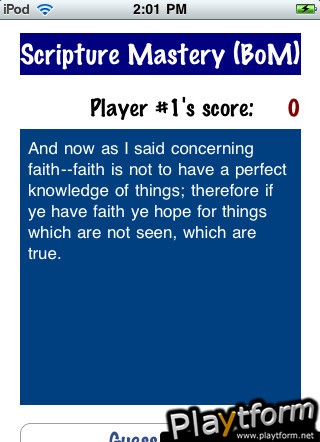 Scripture Golf (iPhone/iPod)