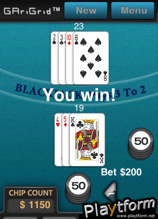 GAriGrid Blackjack (iPhone/iPod)