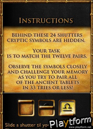 The Lost Symbol Memory Game (iPhone/iPod)