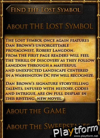 The Lost Symbol Memory Game (iPhone/iPod)