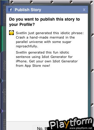 Idiot Generator (iPhone/iPod)