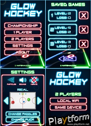 Glow Hockey (iPhone/iPod)