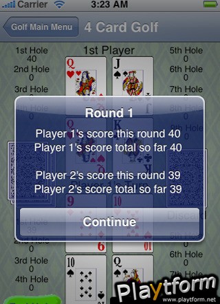 Golf Card Game (iPhone/iPod)