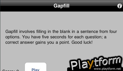 Gapfill (iPhone/iPod)