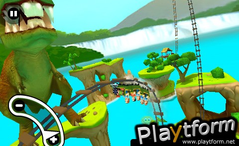 Jurassic 3D Rollercoaster Rush (iPhone/iPod)