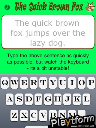 The Quick Brown Fox (iPhone/iPod)