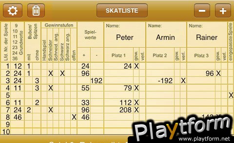 Skatliste (iPhone/iPod)