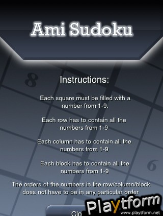 Ami Sudoku (iPhone/iPod)