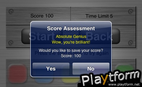 MyMemoryMad - The Ultimate Brain Test (iPhone/iPod)