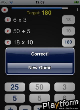 Quickfire Maths: A Math Game (iPhone/iPod)