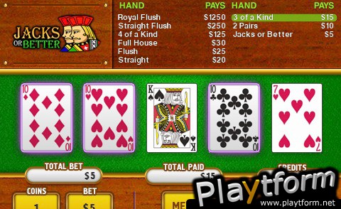 HOYLE Video Poker (iPhone/iPod)