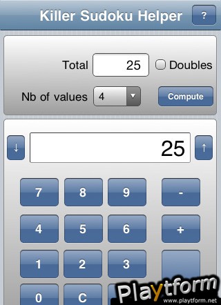 Killer Sudoku Helper (iPhone/iPod)