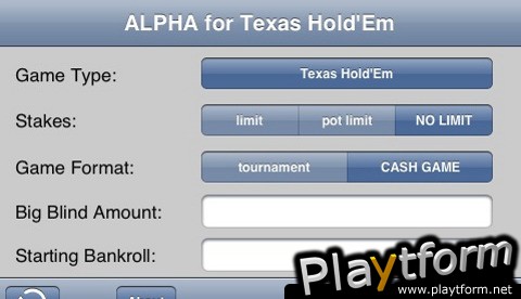 ALPHA for Texas Hold'em (iPhone/iPod)