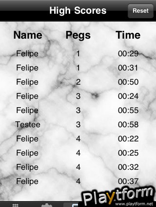 Peg Solitaire 1.0 (iPhone/iPod)