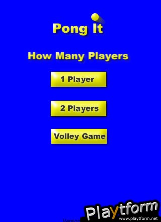 Pong It (iPhone/iPod)